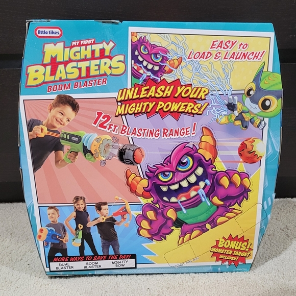 Mighty Blasters Boom Blaster Toy Blaster with 3 Soft Power Pods by Little Tikes - Picture 2 of 2